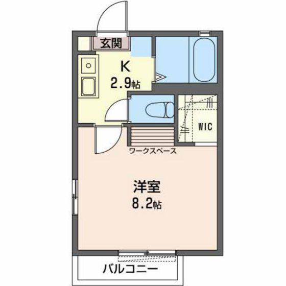 フェアリーランド(1K/2階)の間取り写真