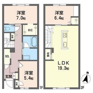 SHAMAISONW(3LDK/1階)の間取り写真