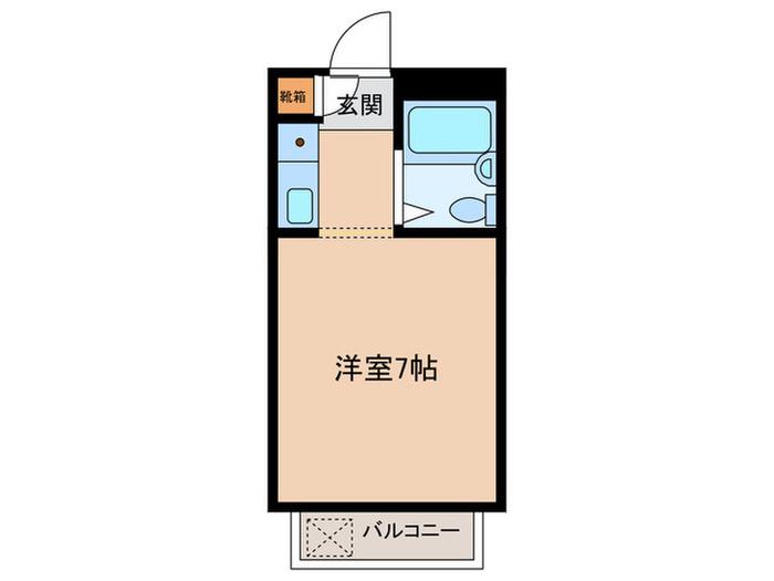 NEXTCOURT神戸ウエスト(ワンルーム/1階)の間取り写真