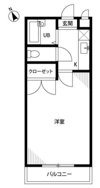 アム-ルグランシャリオ(1K/2階)の間取り写真