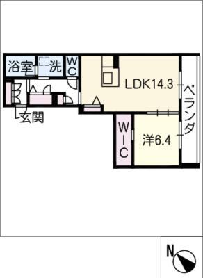 PRECEDE切通(1LDK/3階)の間取り写真