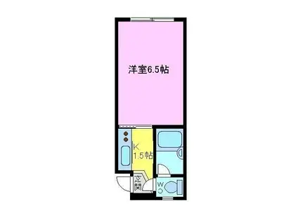 ラ・コート喜志 B棟(1K/4階)の間取り写真