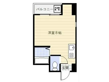 マツダ21(ワンルーム/3階)の間取り写真