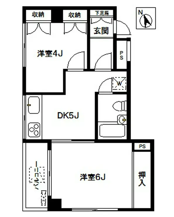 GSハイム東高円寺 6階階 間取り