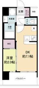 セレニテ難波ミラク壱番館(1DK/3階)の間取り写真