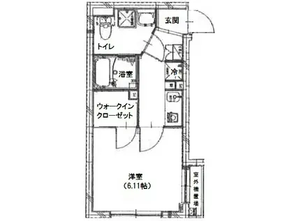 サンコート東町(1K/3階)の間取り写真