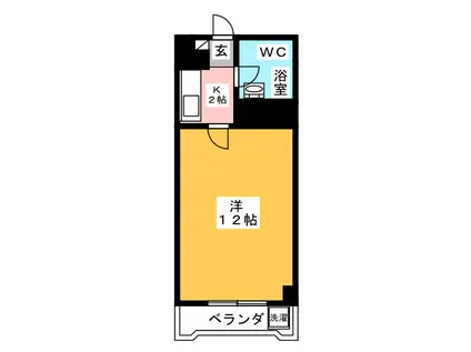 藤和亀有コープ(1K/7階)の間取り写真