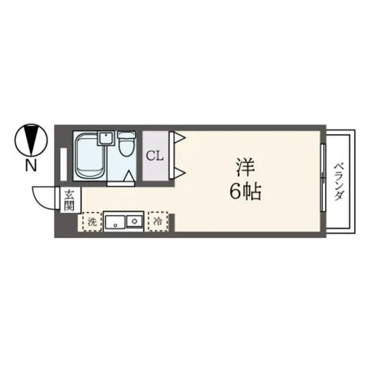 クレセントヒルズ 1階階 間取り