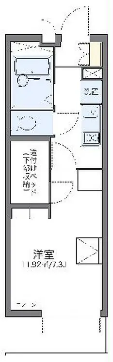 レオパレスモンジュイ 1階階 間取り