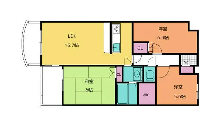 フィールドサン 1階階 間取り