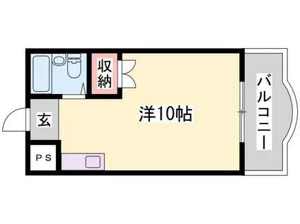 インペリアル加西(ワンルーム/4階)の間取り写真