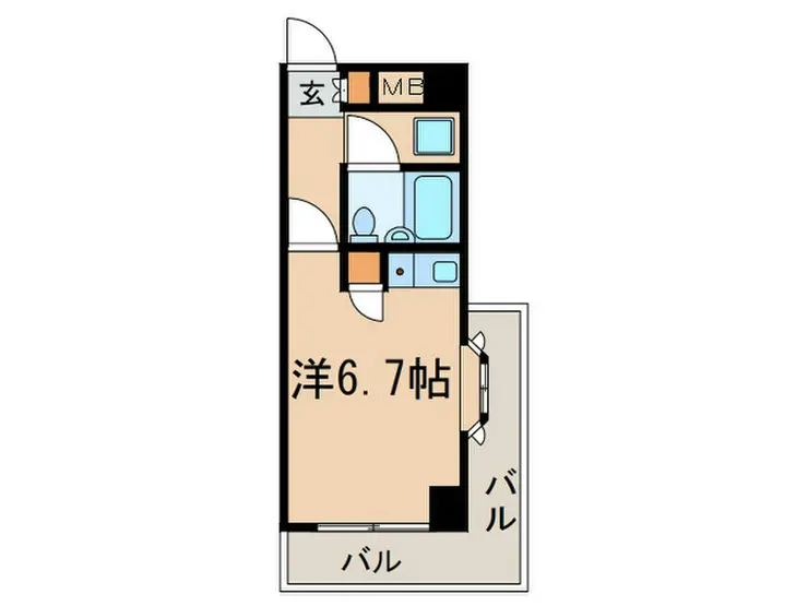 品川大井町スカイレジテル 4階階 間取り