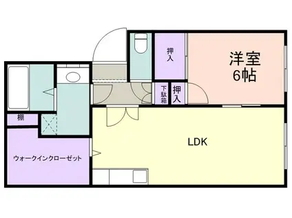コープU5(1SLDK/2階)の間取り写真