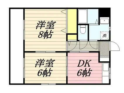 リアライズ掛川II(2DK/4階)の間取り写真