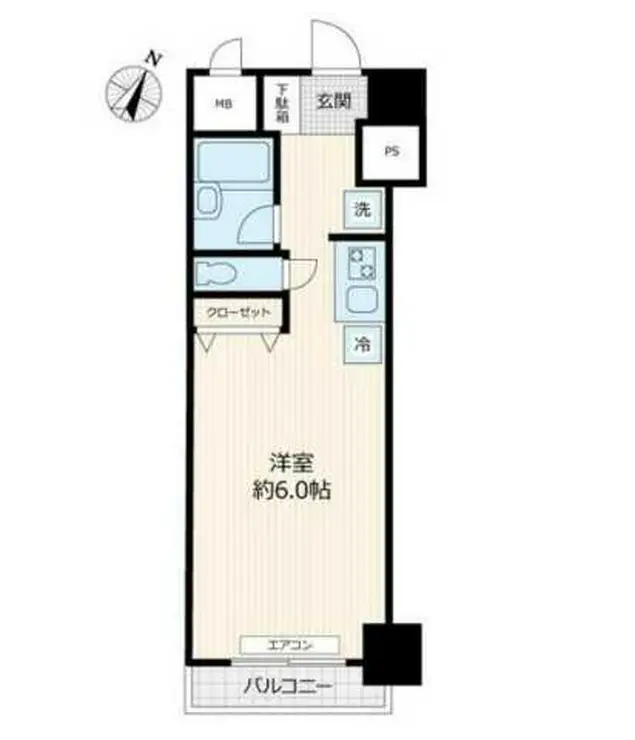 越前堀永谷マンション 5階階 間取り
