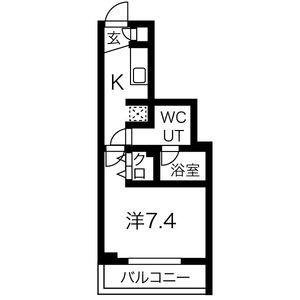 スパシエ スタイル 練馬春日町(1K/4階)の間取り写真