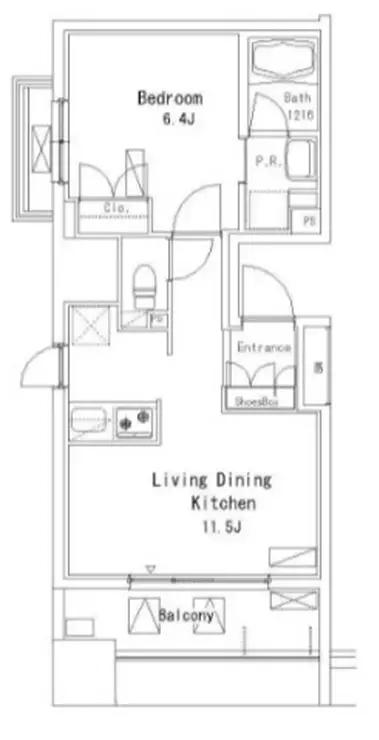 パークアクシス押上 7階階 間取り