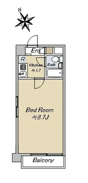 永谷ヒルプラザ六本木 5階階 間取り