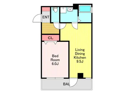 サンセット90(1LDK/4階)の間取り写真