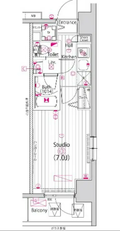 ガーラ・リバースクエア横濱南 10階階 間取り