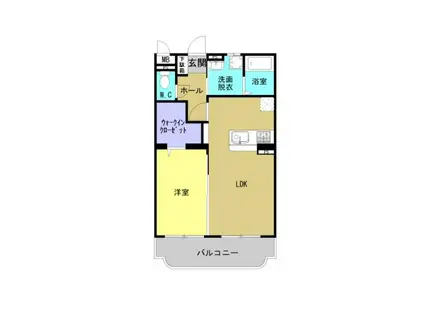 ソレイユ51(1LDK/2階)の間取り写真