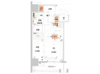 ハーモニーレジデンス山手大塚ザ・ガーデン(1DK/10階)の間取り写真