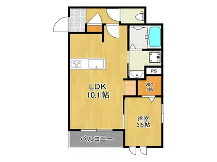 NEWSAFOLE 三軒茶屋(1LDK/3階)の間取り写真