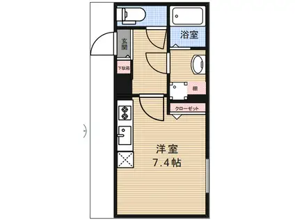 LEGARAND高円寺南(ワンルーム/3階)の間取り写真