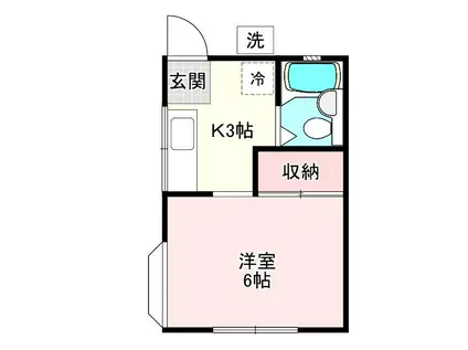 T&K久里浜(1K/1階)の間取り写真