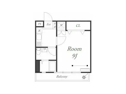 グランデポンテ(1K/3階)の間取り写真