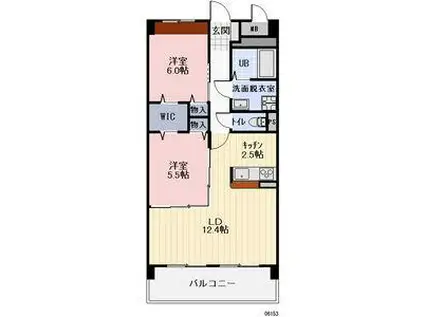 BLANE D´ OR(2LDK/3階)の間取り写真