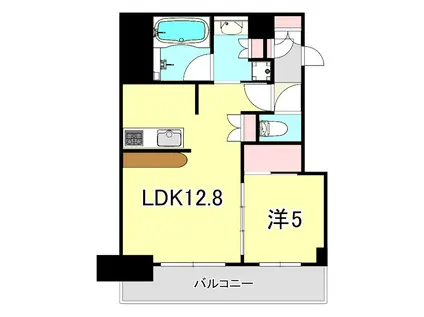 ベイシティタワーズ神戸ウエスト(1LDK/3階)の間取り写真