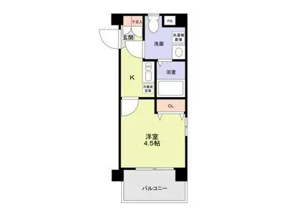 ブルーライトヨコハマ(1K/3階)の間取り写真