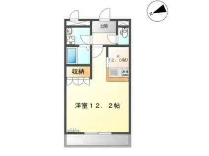 アベニュー平野VII(1K/1階)の間取り写真