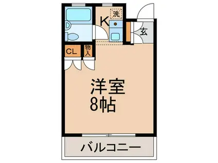 DELCCS鷺ノ宮(1K/4階)の間取り写真