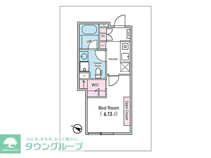 デュオメゾン渋谷本町(1K/1階)の間取り写真