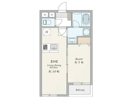 TAIL VILLAGE N.K(1LDK/3階)の間取り写真