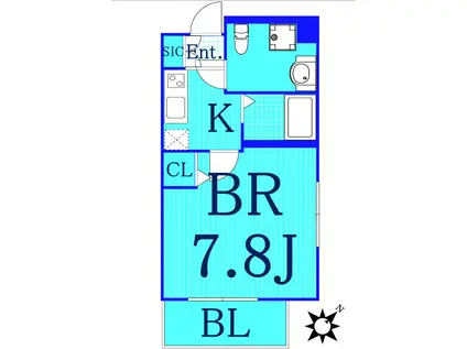 アドヴァンス・石雅(1K/2階)の間取り写真