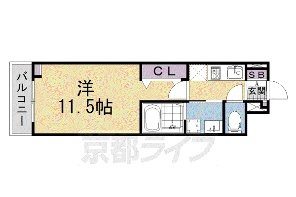 たばさはうすII(1K/1階)の間取り写真