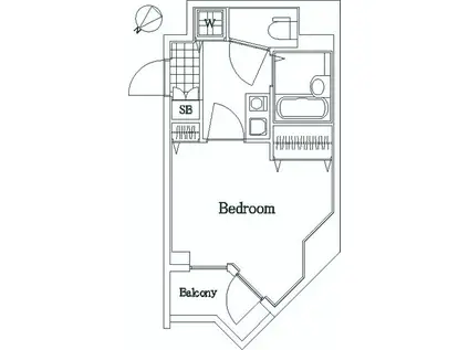 サンテミリオン上井草(1K/4階)の間取り写真