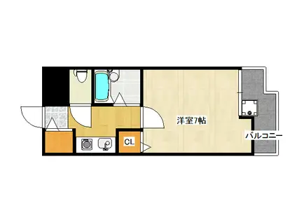 メゾン大和5号館(1K/3階)の間取り写真