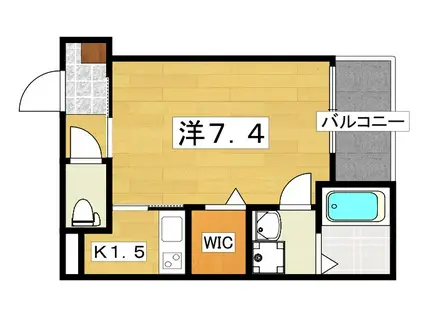 ALEGRIA香里園II(1K/2階)の間取り写真
