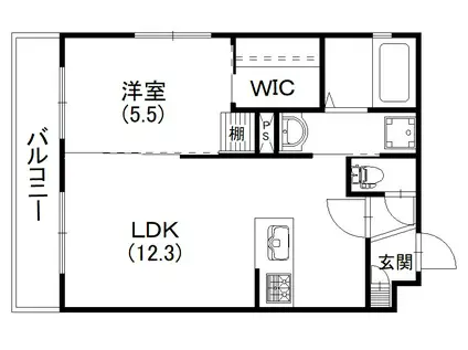 サクラーレ(1LDK/1階)の間取り写真