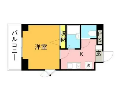 ルソレイユ21(1K/6階)の間取り写真