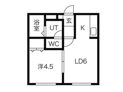 TーSTAGE曙(1LDK/2階)の間取り写真