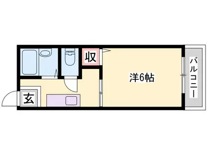 サンシティ宮前(1K/1階)の間取り写真