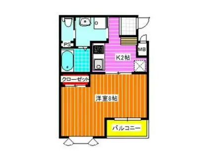 ル・トレンテーナ(1K/1階)の間取り写真