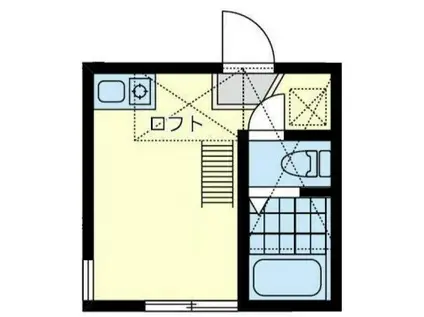 ユナイト蒔田エヴァーオンワード(ワンルーム/1階)の間取り写真