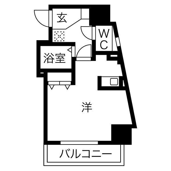 グレイス吹上(ワンルーム/6階)の間取り写真
