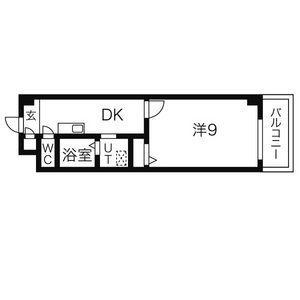 DORFADON(1DK/1階)の間取り写真